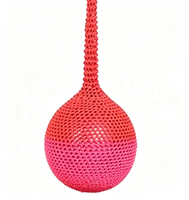 Columpio Colgante Ropecube con Bola de Red Tejida Colorida, Juguete Sensorial para Interiores y Exteriores, Columpio Inflable Seguro