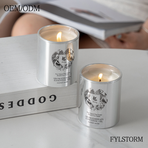 Boîtes en aluminium de style bohème élégantes, cadeaux créatifs et écologiques pour filles, huile essentielle biologique, <span class=keywords><strong>cire</strong></span> de soja, cadeau artisanal, barres de Diwali - Product Image 2