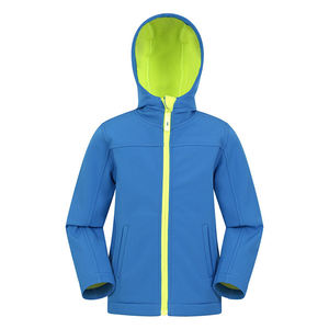 <span class=keywords><strong>Veste</strong></span> Softshell élégante pour garçon CONMR 2025 avec capuche fixe et poches utilitaires zippées, doublée de polaire chaude pour la vie quotidienne - Product Image 1