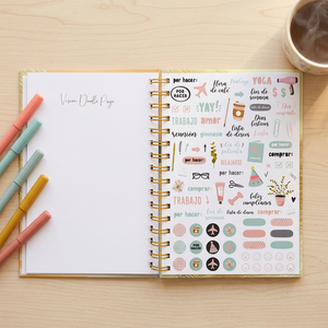 90 Days Cycle to New Habits Journal Custom <b>Printing</b> Gold Spiral Hardcover Notebook Planner - Product Image 1