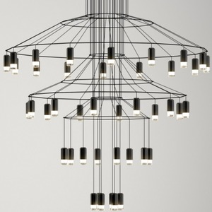 Lámpara de Techo Minimalista Posmoderna con Forma de Frijol Mágico, Estilo Nórdico Moderno, Creativa, para Restaurante, Comedor, Bar, 3000K CCT - Product Image 3