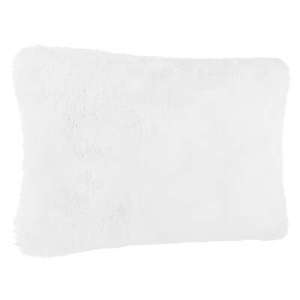 Coussin en fourrure écologique 30x45 cm blanc - Product Image 1