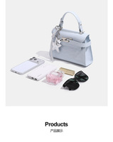 Bolso Bandolera Pequeño Cuadrado con Colgante de Estrella Estilo Coreano 2026, Sofisticado y Versátil para Mujer, Ideal para el Trabajo, en Poliéster