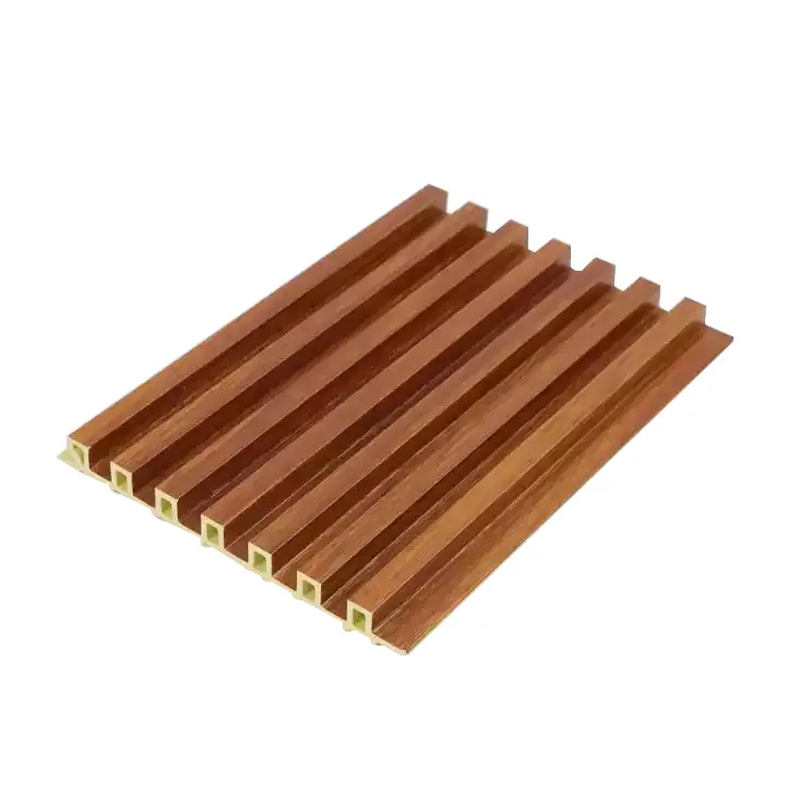 Free Sample Indoor Decoration Wooden Plastic Composite WPC Wall Panel WaterProof interior Wood Plastic Composite Cladding Fluted