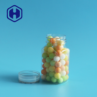 Bonbons aux fèves de chocolat Mini 100ml Pot carré en plastique Imprimé à l'écran Sans BPA Étanche Scellé Qualité alimentaire Biscuits Nourriture pour bébé