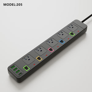 แถบพลังงานมาตรฐาน3ช่องพร้อมช่องเสียบสวิตช์3USB 1แบบ cindividual ดีไซน์ใหม่ - Product Image 3