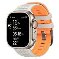 Correa de Reloj de Silicona Táctica con Textura Resistente, Diseño de Dos Tonos, Correa Deportiva Duradera para Apple Watch Ultra/SE