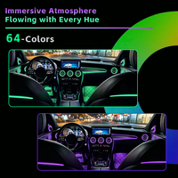 Kit d'amélioration de l'intérieur C-class W205 avec haut-parleur rotatif 4D, sortie d'air et éclairage d'ambiance pour Mercedes Benz GLC X253 C43 C63 C260