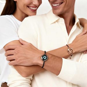 Long Touch Bracelets Couples Smart <b>Light</b> Vibration for Pairing <b>Rope</b> Valentine's Day Gifts Him Her Women Men - Product Image 3