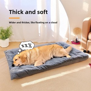 Coussin de couchage pour chien de grande taille, confortable et épais en peluche, idéal pour l'hiver, tapis de cage, lit pour animaux de compagnie, vente chaude transfrontalière - Product Image 6
