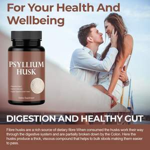 Suplemento de fibra en polvo de cáscara de psyllium OEM suplemento de fibra alimentaria orgánica para culturismo Cápsula de cáscara de semilla de psyllium - Product Image 5