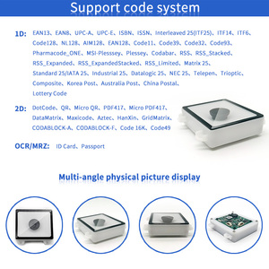 Считыватель штрих-кодов дальнего действия EMT8662C считыватель Qr-кодов Встроенный сканер RS232 OCR MRZ паспортный сканер - Product Image 5