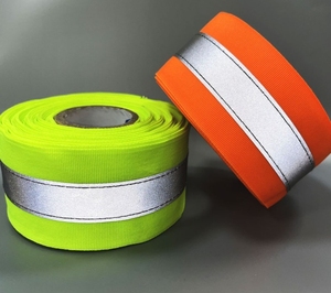 <span class=keywords><strong>Cinta</strong></span> reflectante de alta visibilidad para chaleco de seguridad ropa tira reflectante para coser en uniforme directo de fábrica - Product Image 1