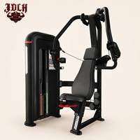 Mesin Chest Press Komersial dengan Dudukan dan Beban yang Dapat Disesuaikan untuk Latihan Dada, Bahu, dan Trisep