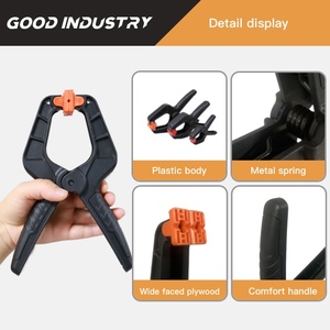 Nhiệm vụ nặng nề màu đen kết thúc mùa xuân kẹp 4 "6" 8 "cho nhanh chóng khóa mùa xuân kẹp - Product Image 6