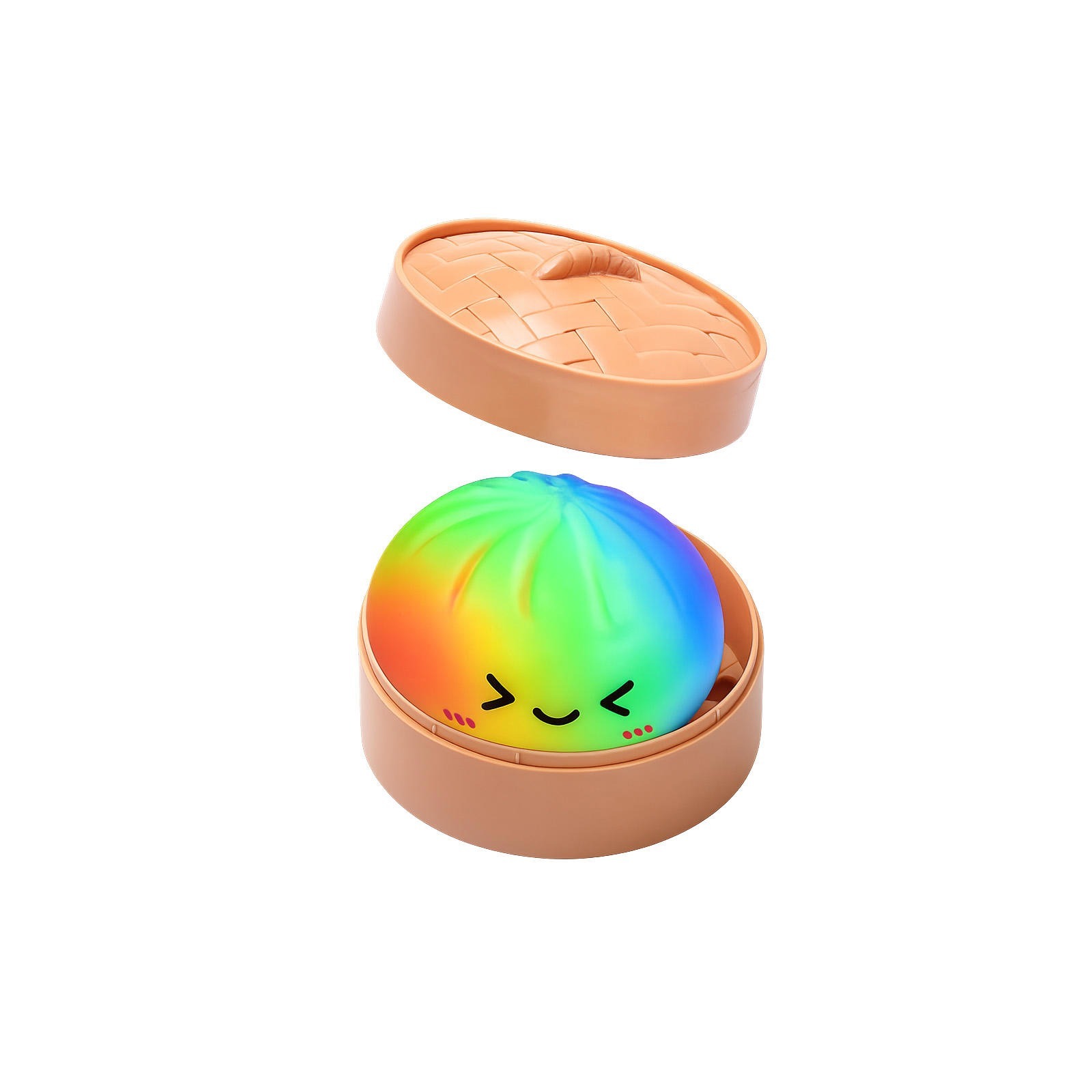 Chignons d'expression arc-en-ciel peints par pulvérisation TPR + cuiseur vapeur
