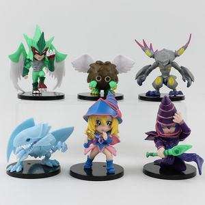6 pièces/ensemble Statues Figura Yu Gi Oh Black Magician Yugi Muto Figurine en PVC Anime pour boîte à œufs Catcher Gashapon Machine de jeu Jouets de récompense - Product Image 3