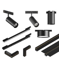 Nouveau système d'éclairage sur rail magnétique en aluminium pour intérieur, 3W 7W 8W 9W 16W, compatible avec la variation de luminosité, rail LED moderne pour intérieur 5mm