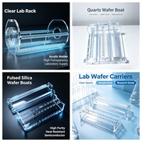 Bac en quartz de silice fondue de haute pureté et cuve carrée en quartz, support de plaquettes semi-conductrices et bain de nettoyage humide pour la diffusion