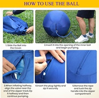 Fundas para Pelotas de Equilibrio Gigantes Inflables, Resistentes, No Explosivas, para Entrenamiento Interactivo de Perros y Caballos al Aire Libre
