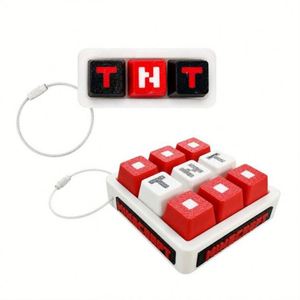 Accesorio de Juego, Teclado Antiestrés con Forma de TNT Impreso en 3D, Juguete de Llavero para Aliviar el Estrés, Regalo Creativo - Product Image 3
