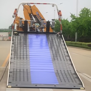 Isuzu FTR 4x2 <b>Flatbed</b> Wrecker <b>Truck</b> with 6 Ton Hydraulic Knuckle Boom Crane Slidebed Recovery <b>Truck</b> 4HK1 Engine - Product Image 6