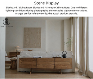 Mueble para <span class=keywords><strong>TV</strong></span> de Madera Reciclada Sólida Hecho a Mano Estilo Wabi-Sabi para Sala de Estar, Dormitorio, Hoteles, Centros Comerciales - Duradero, Ecológico, Antiguo, Personalizado - Product Image 2