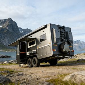 <span class=keywords><strong>Caravana</strong></span> Personalizada OEM en Venta, Remolque Camper Pequeño de Aluminio Totalmente Cerrado para Viajes de Camping en Solitario - Product Image 2