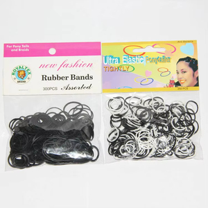 Mini ban nhạc cao su mềm ban nhạc đàn hồi cho Kid tóc bím tóc tóc (Đen) - Product Image 2