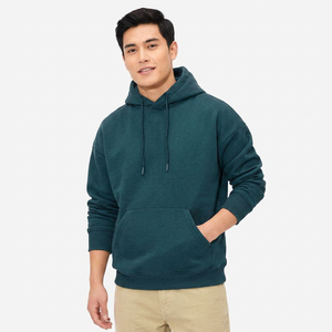 Sweat-shirt pour homme de qualité supérieure, surdimensionné, couleur unie, basique, coton mélangé, streetwear, sweat-shirt uni - Product Image 1