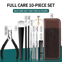 Kit professionnel de manucure et pédicure en acier inoxydable, coupe-ongles pour ongles incarnés, ensemble de coupe-ongles, 7-26 pièces, spécifications multiples