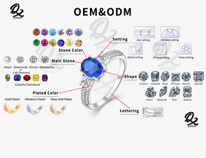 QX Hip Hop Đồ Trang Sức Mỹ Zircon Kim Cương 925 Sterling Bạc Thời Trang Đồ Trang Sức Nhẫn Cho Nam Giới Phụ Nữ - Product Image 6