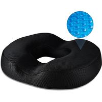 Coussin de siège orthopédique en mousse à mémoire de forme de coccyx Gel de refroidissement confortable oreillers lombaires orthopédiques et coussin de soutien du coccyx