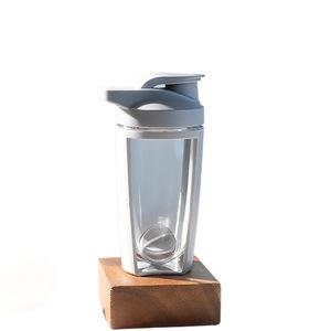 Wholesale High- Portable Protein Powder <b>Shaker</b> 500ml Sports Fitness Water <b>Bottle</b> Leak-proof Pressing Type Cup with Graduations - Product Image 2