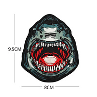 Tête d'animal Hyène Panda Requin Broderie Patch