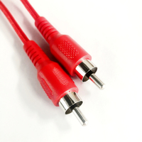 Câble audio RCA vers RCA tressé en nylon Câble mâle vers mâle