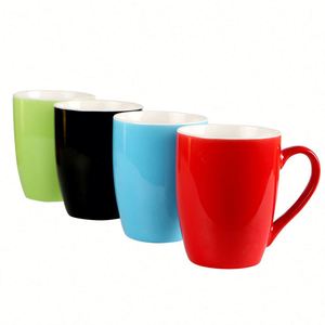 Hot Sale 350 ML Red Design Your Own Logo Drinking Coffee Cup Cheap Bulk <b>Plain</b> Ceramic <b>Mugs</b> With Pictures - Product Image 5