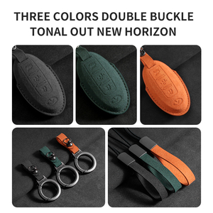Housse de <span class=keywords><strong>clé</strong></span> de <span class=keywords><strong>voiture</strong></span> pliable en cuir de luxe pour Urus Revuelto Orange Bleu Rouge Accessoires de <span class=keywords><strong>porte</strong></span>-clés - Product Image 3
