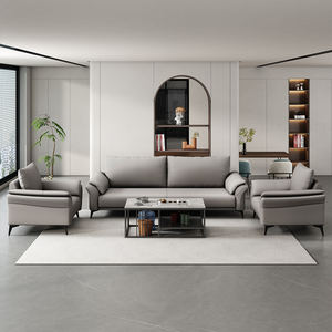 Muebles de Oficina Modernos de Lujo, Muebles Comerciales, Sofá Esquinero, Sofá Ejecutivo de Oficina, Sofá de Oficina Moderno de Cuero - Product Image 2