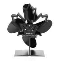 Ventilateur de poêle à granulés d'intérieur pour l'hiver, 4 pales, écoventilateur, alimenté par la chaleur du poêle à bois, autres chauffages domestiques