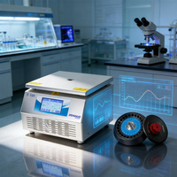 HENGNUO 3-16N 16500rpm 24148xg RCF Benchtop Laboratory High Speed Refrigerated Medical Centrifuge Low Noise 60dB(A) Stainless