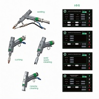 Pistolet de soudage laser à fibre portatif ultraléger 0,9 kg 3000 W 4 en 1 avec têtes de nettoyage, découpe et décapage de la rouille RayTools BW101-GS QBH