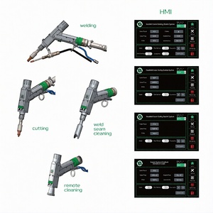 Pistolet de soudage laser à fibre portatif ultraléger 0,9 kg 3000 W 4 en 1 avec têtes de nettoyage, découpe et décapage de la rouille RayTools BW101-GS QBH - Product Image 6