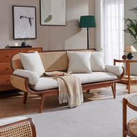 Fabricant de meubles : Ensemble de canapés en bois pour salon et hôtel, mobilier de maison, fauteuils en rotin tressé pour jardin et bureau