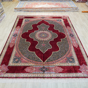 9x12ft indien royaume-uni dernier fait à la main chine Kazakhstan persan sur soie Qum tapis à vendre - Product Image 2