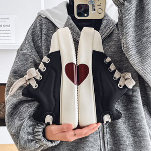 Zapatillas casuales de caña baja con cierre tipo calcetín, suela gruesa de TPU, entresuela resistente al desgaste, aumento de altura, gamuza de color liso para hombre, para exteriores. - Product Image 5