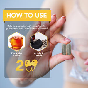 100% Natuurlijke Organische Non-Gmo Zonder Toegevoegde Suiker Fulvinezuur 85 Sporenmineralen Pure Himalayan Shilajit Capsule Volwassen Mannen Vrouwen 60 - Product Image 6