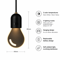 Lumière d'ambiance LED USB en acrylique pour voiture, ornement suspendu de luxe, mini veilleuse lumineuse pour décoration intérieure, universelle