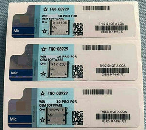 Chất lượng cao giành chiến thắng 10 chuyên nghiệp coa Sticker mã 12-tháng Bảo hành thiết bị gốc nhà sản xuất giấy phép phần mềm chính - Product Image 4