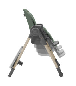 Silla Alta para Bebé Minla Moderna de Acero Inoxidable 6 en 1 con Ruedas y Diseño Plegable - Product Image 5